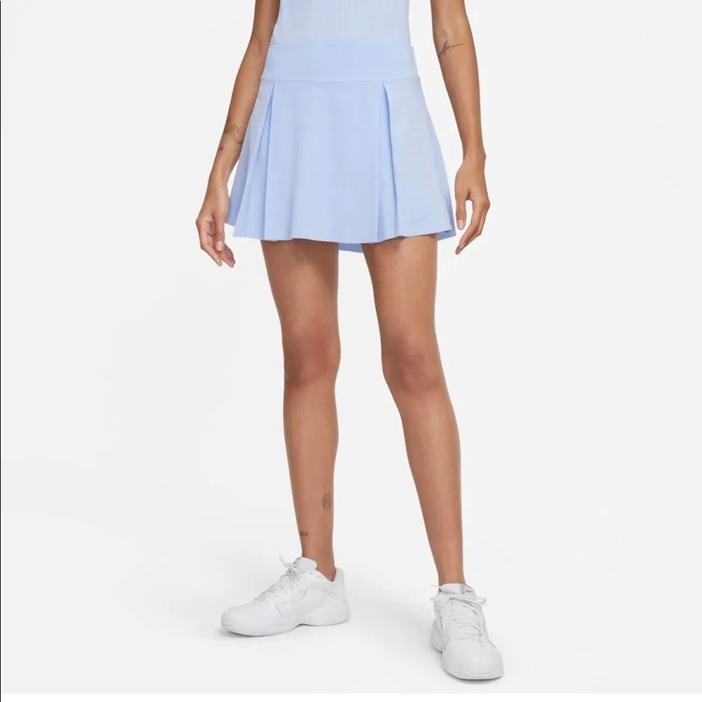 NIKE Women's Dri-FIT Club Short Tennis Skort NWT Light Blue - Picture 2 of 10